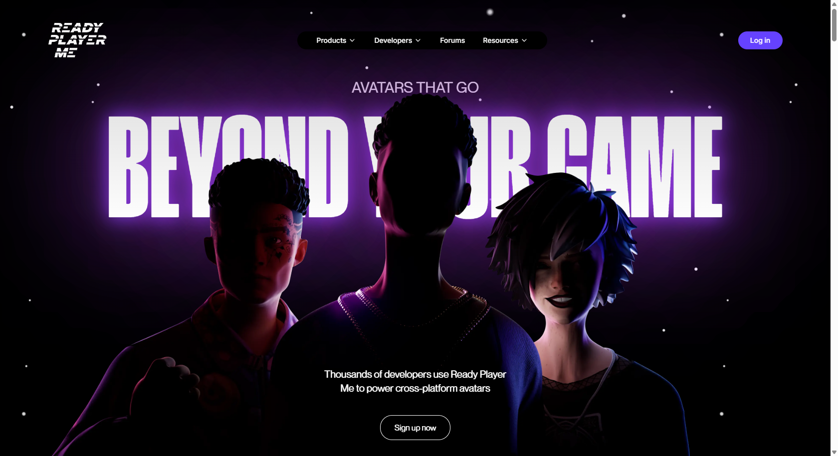 Ready Player Me interface