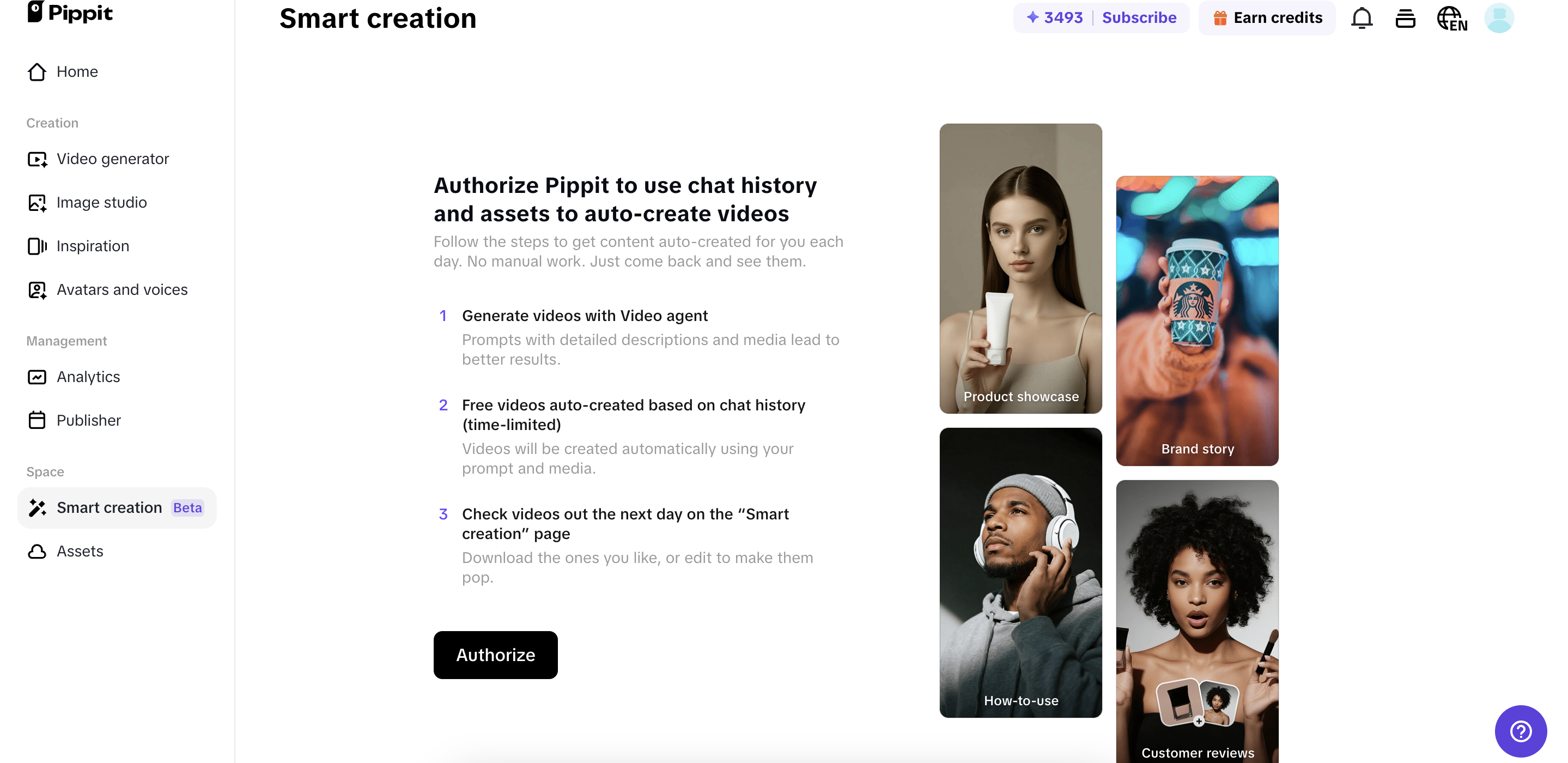 Pippit's eCommerce marketplace integration