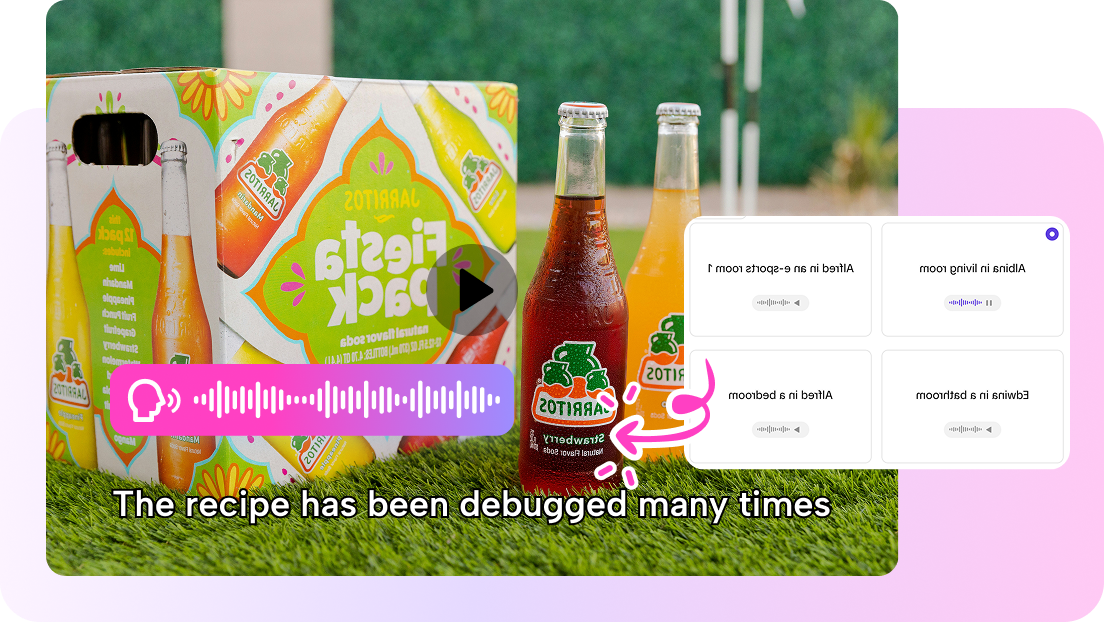 Bearbeiten Sie schnell Videoskripte, Untertitel und Sprachaufnahmen.