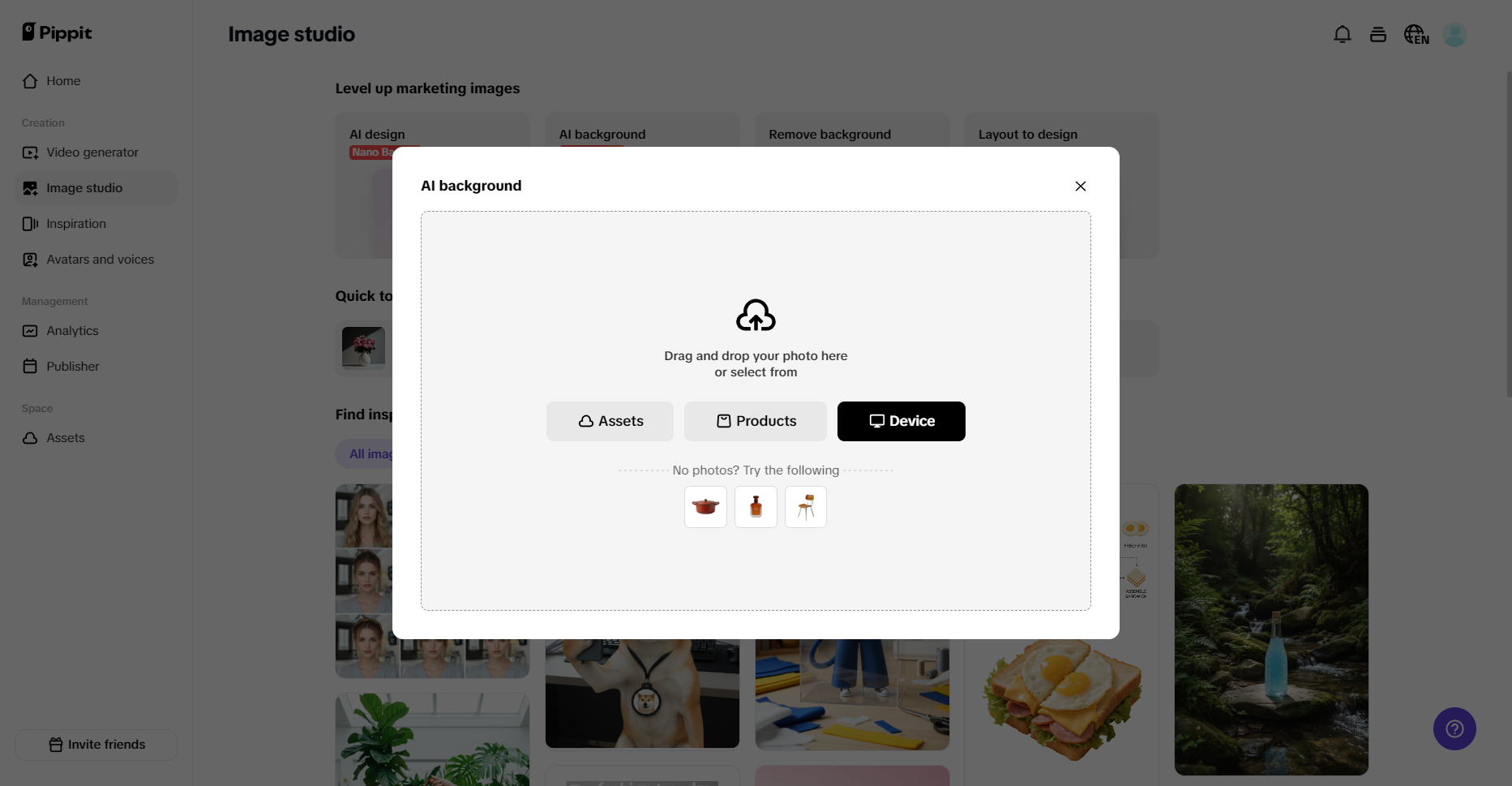 Intelligent backdrop replacement