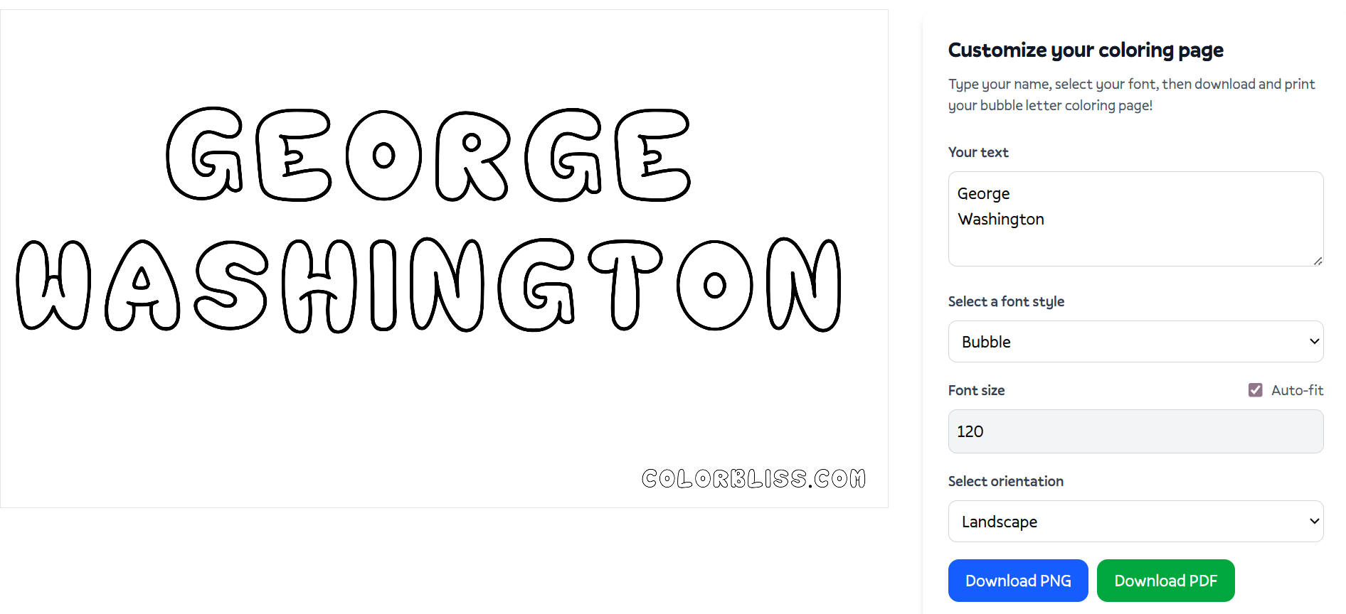 Create a bubble text with ColorBliss
