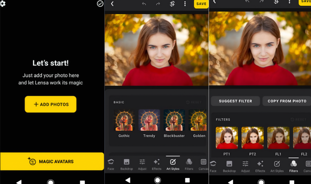Lensa IA editor de fotos