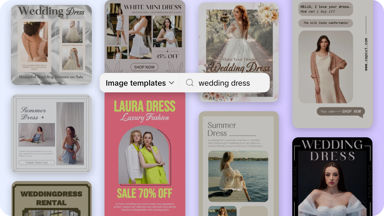 ウェディングドレス画像のプロンプト