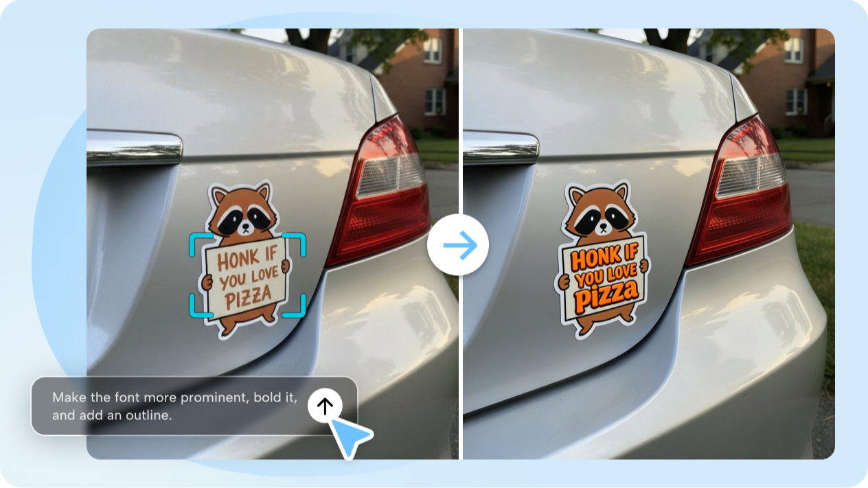 Polish your sticker with interactive editing refinement 