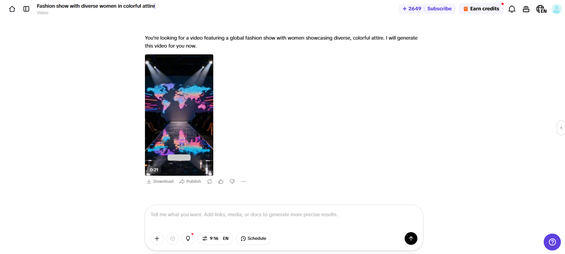 Ang AI ay lumilikha ng video