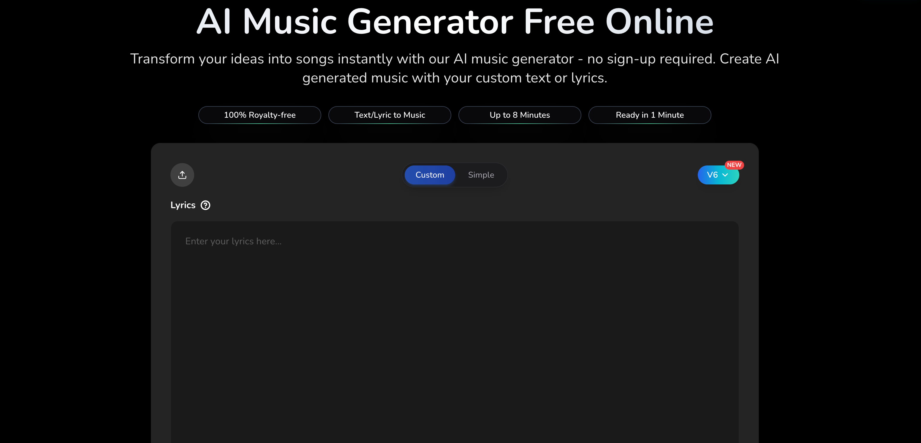 AIMusicGen's AI Music Generator
