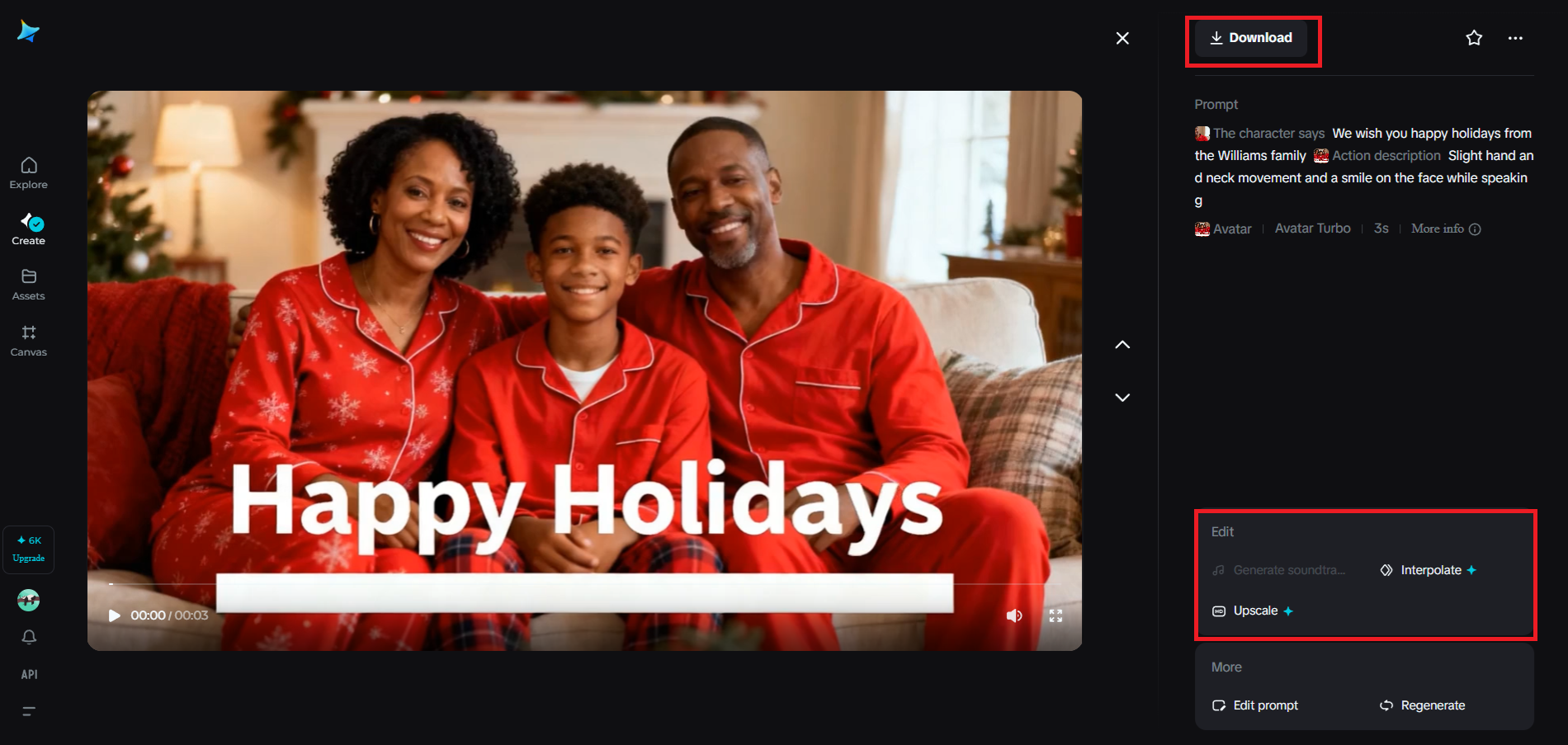 Preview, enhance, and download