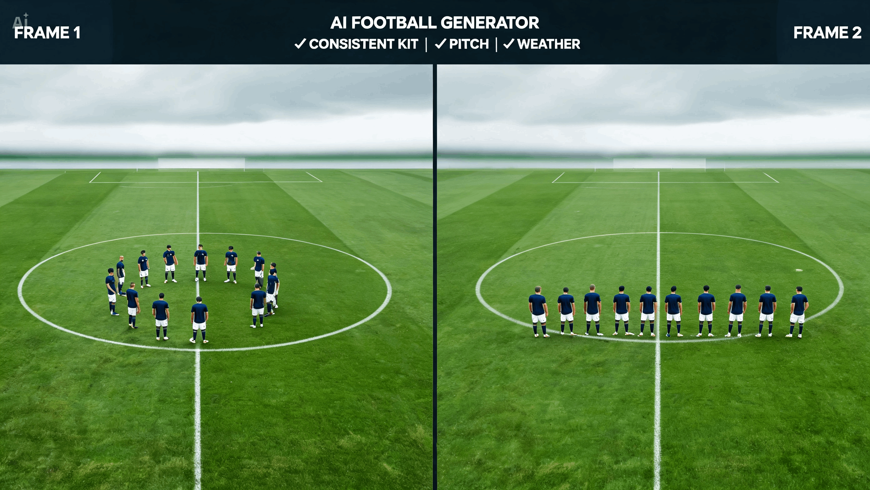Keep kits players and pitch style consistent