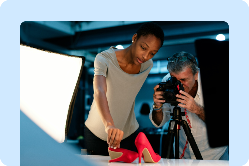 Produktfotos ohne Unordnung