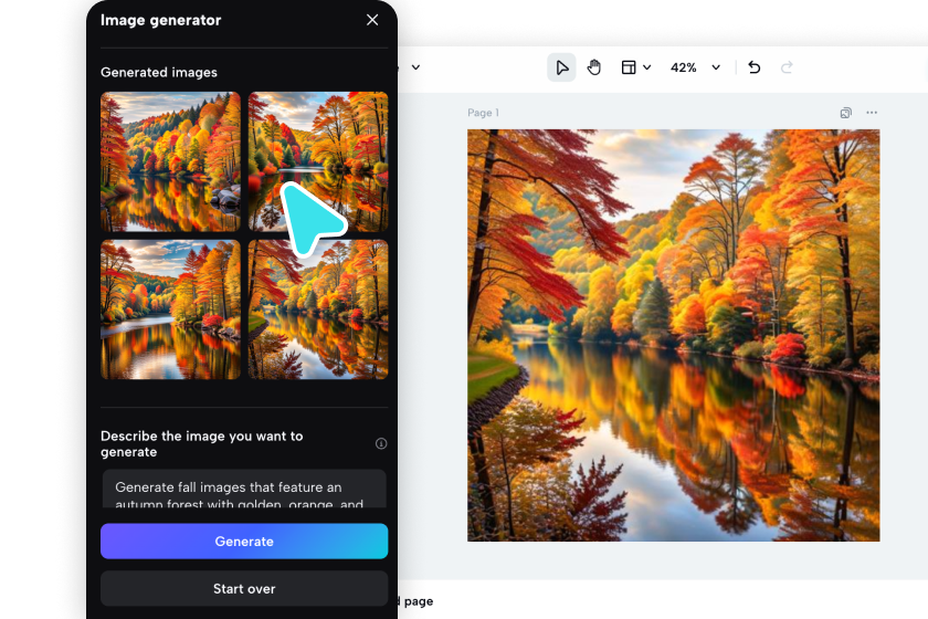 Erzeugen Sie ein Naturbild 