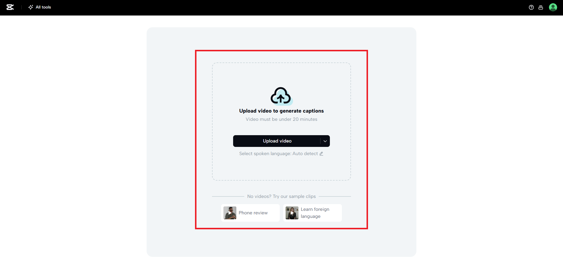 Upload your video for transcription