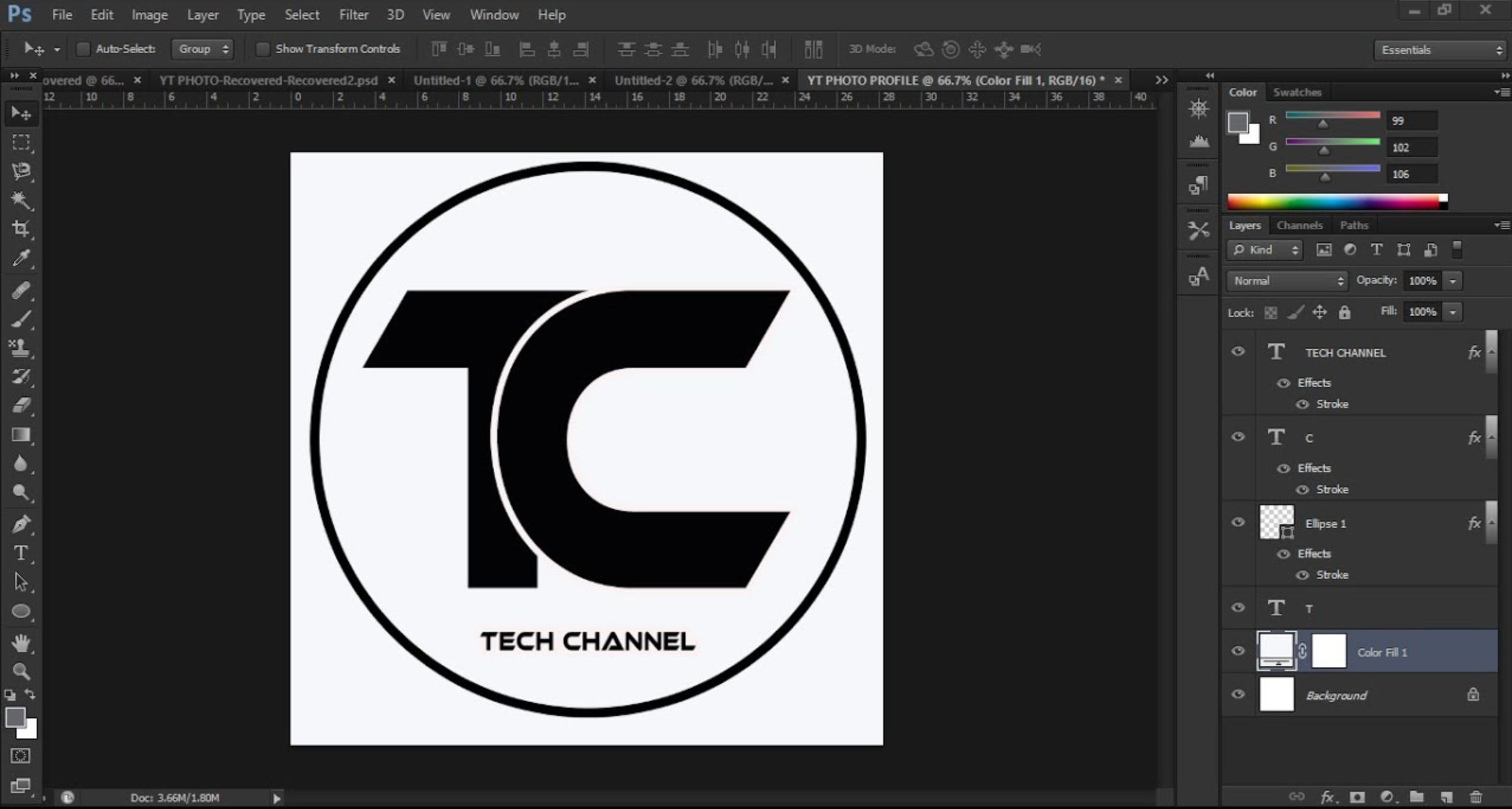 So verwenden Sie den YouTube-Profilfoto-Maker von Photoshop