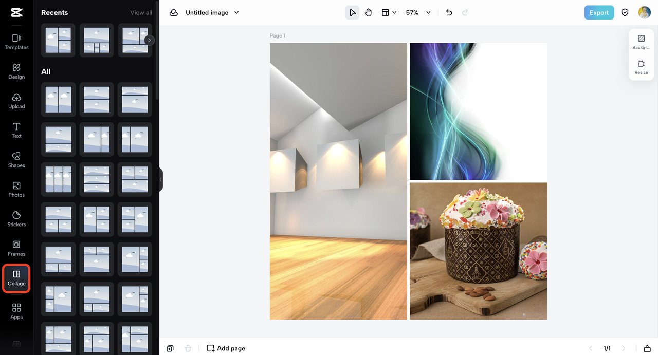 collage feature