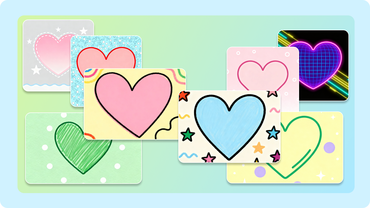 template of a heart shape