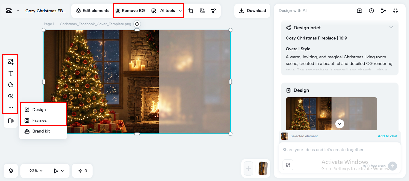 Using built-in tools in the CapCut desktop video editor