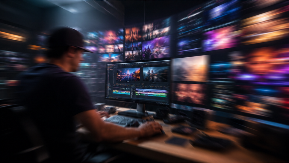 Speed Up Videos Fast creative editing desk