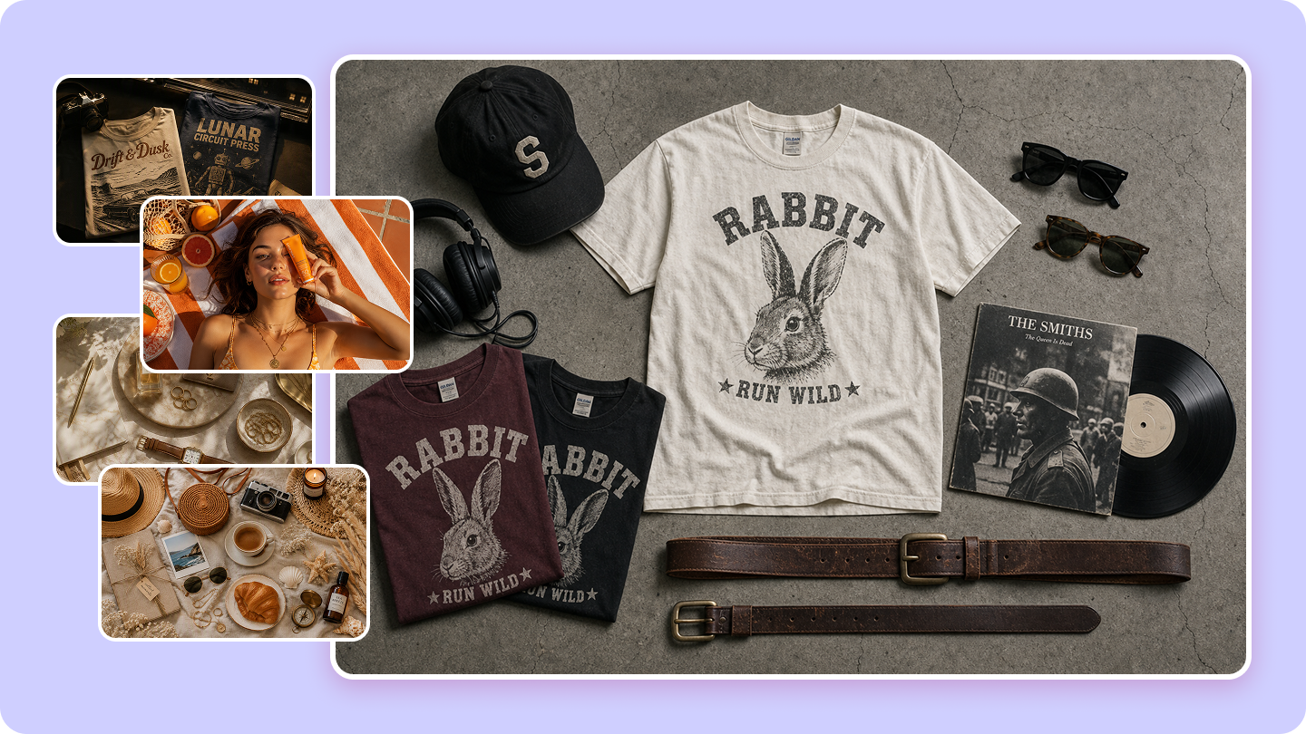 AI Flat Lay: Ý tưởng chụp ảnh sáng tạo cho mọi thương hiệu