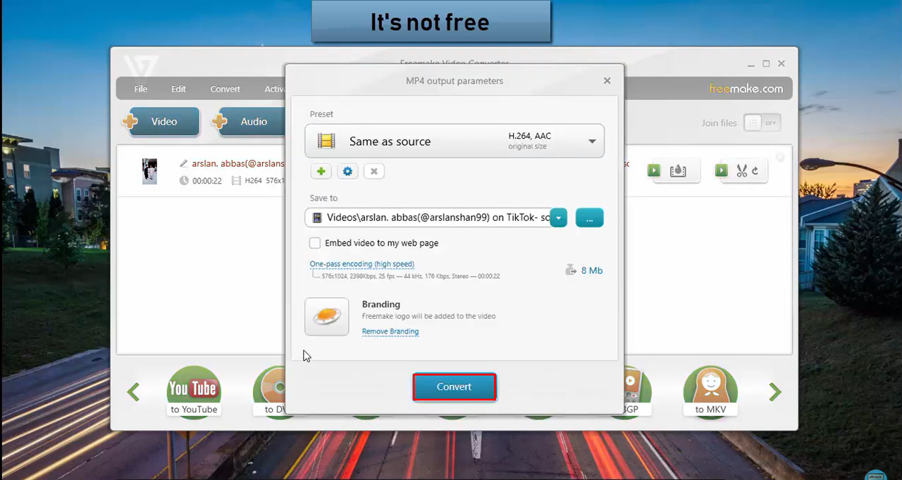 อินเทอร์เฟซของตัวแปลงวิดีโอ Freemake - ซอฟต์แวร์ที่ดีที่สุดอีกตัวในการเปลี่ยนไฟล์ SWF เป็น MP4