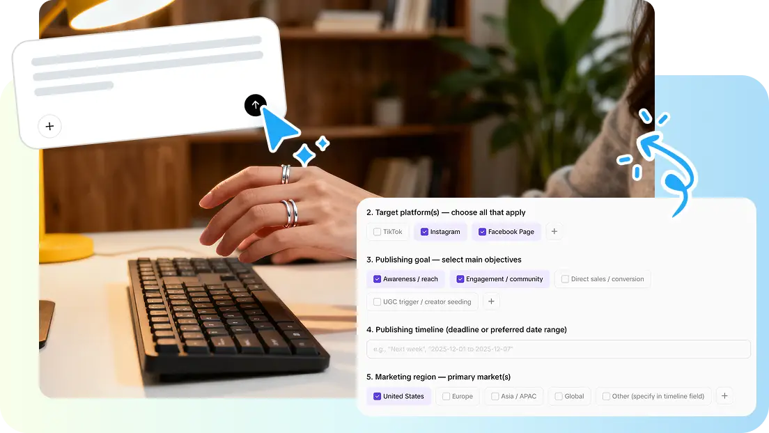 Vibe marketing interface 