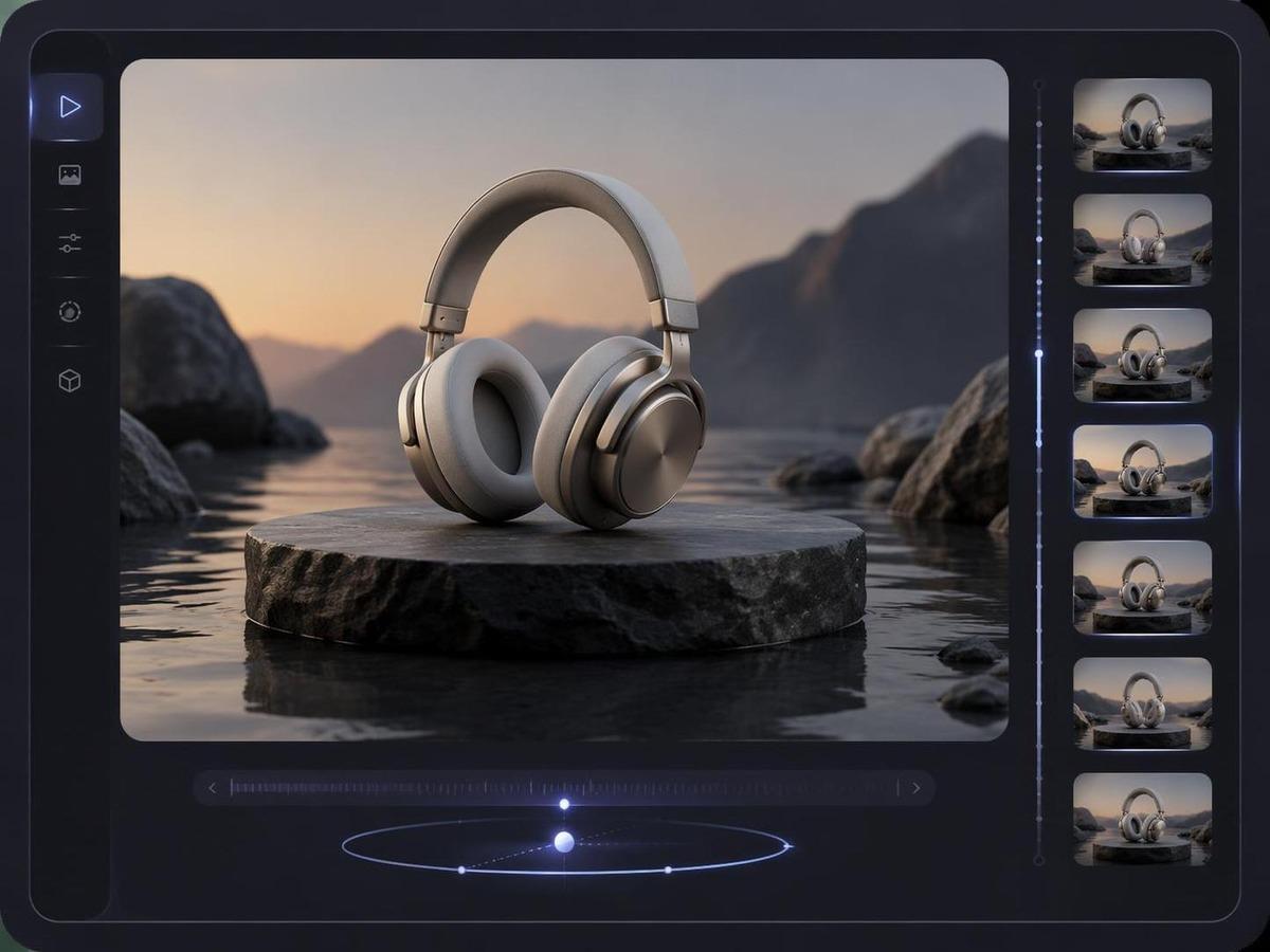 orbit camera AI video prompt cover 3 in 4:3