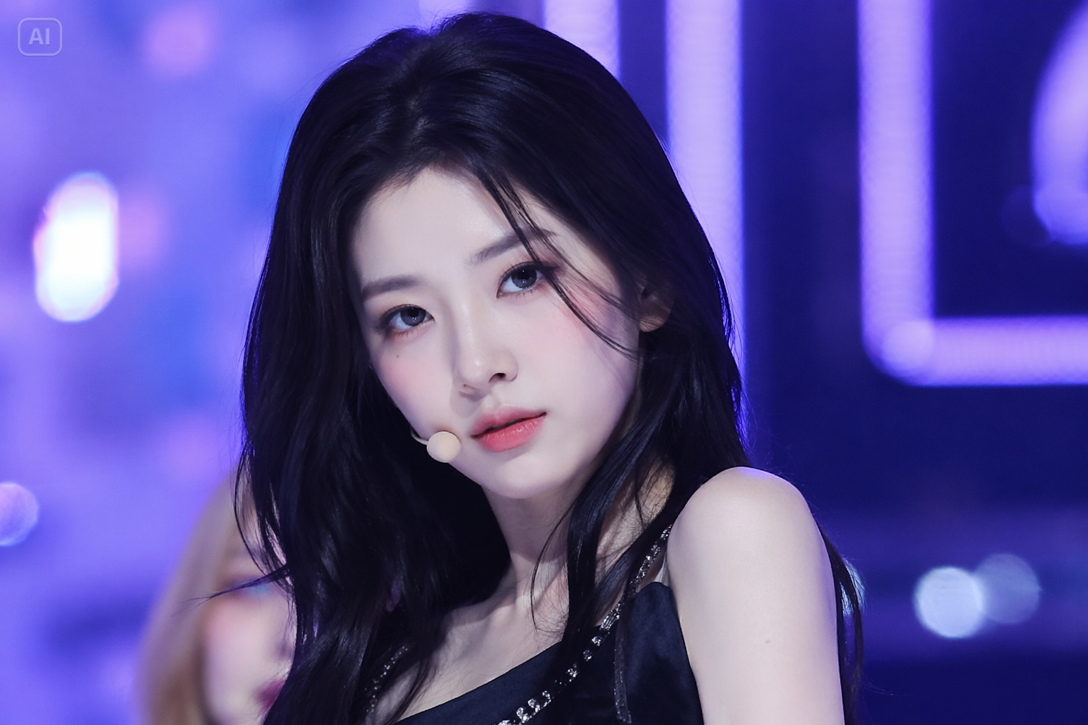 AI K-pop concert jumbotron prompts background image