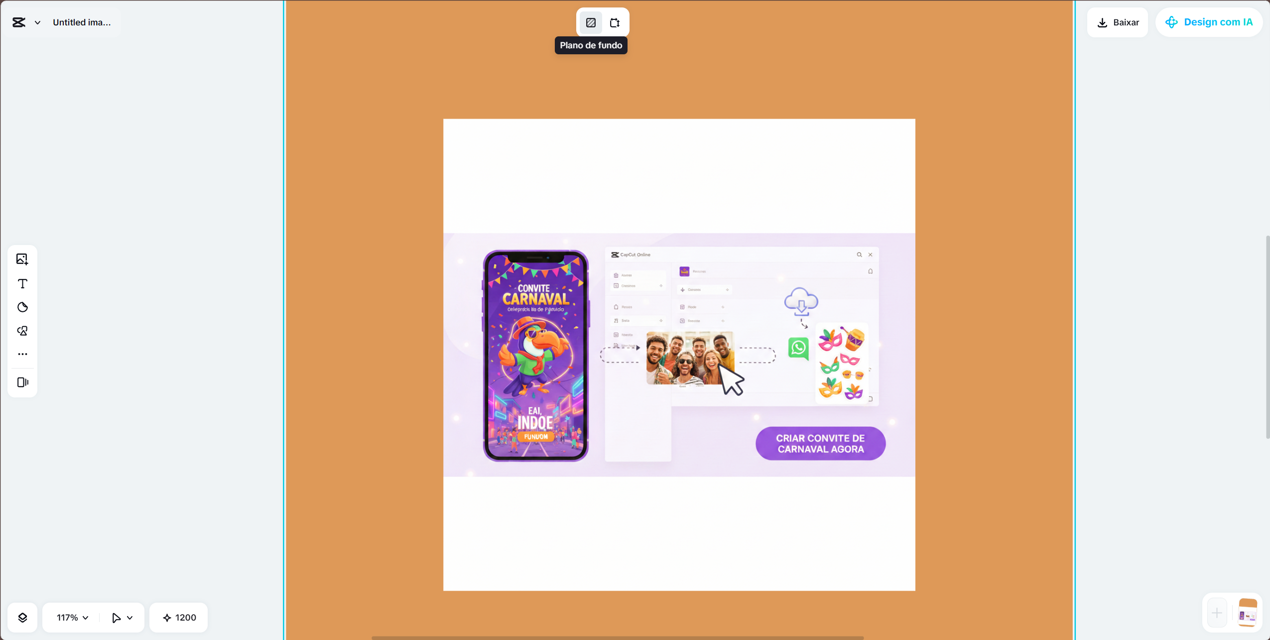Selection of new background colors and textures in CapCut