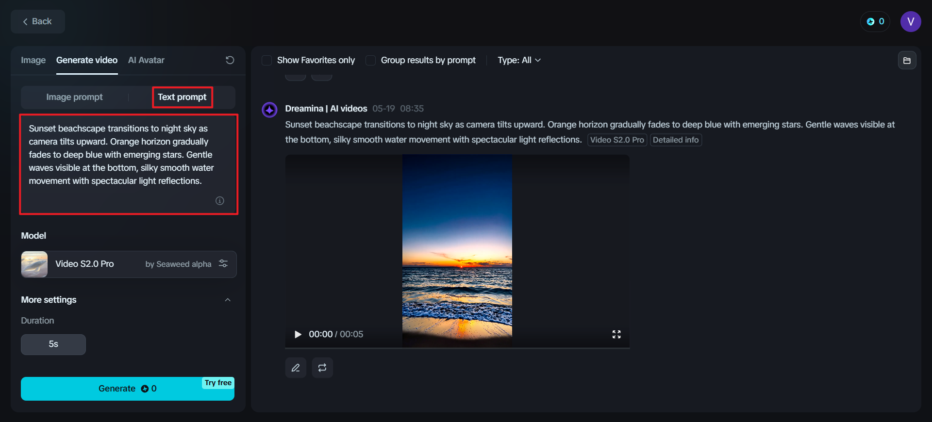 Create TikTok videos with AI