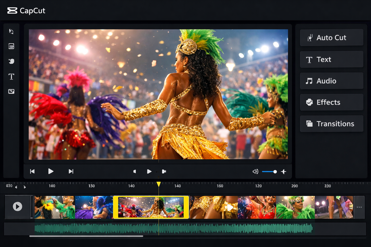 Edite Vídeos de Samba em 1 Minuto com CapCut
