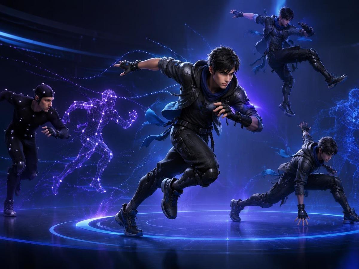 Spielcharakter Motion Capture AI Prompt Cover 2 in 4: 3
