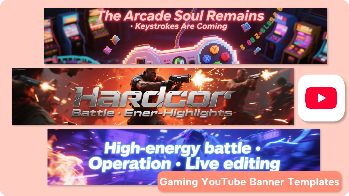 gaming youtube banner template