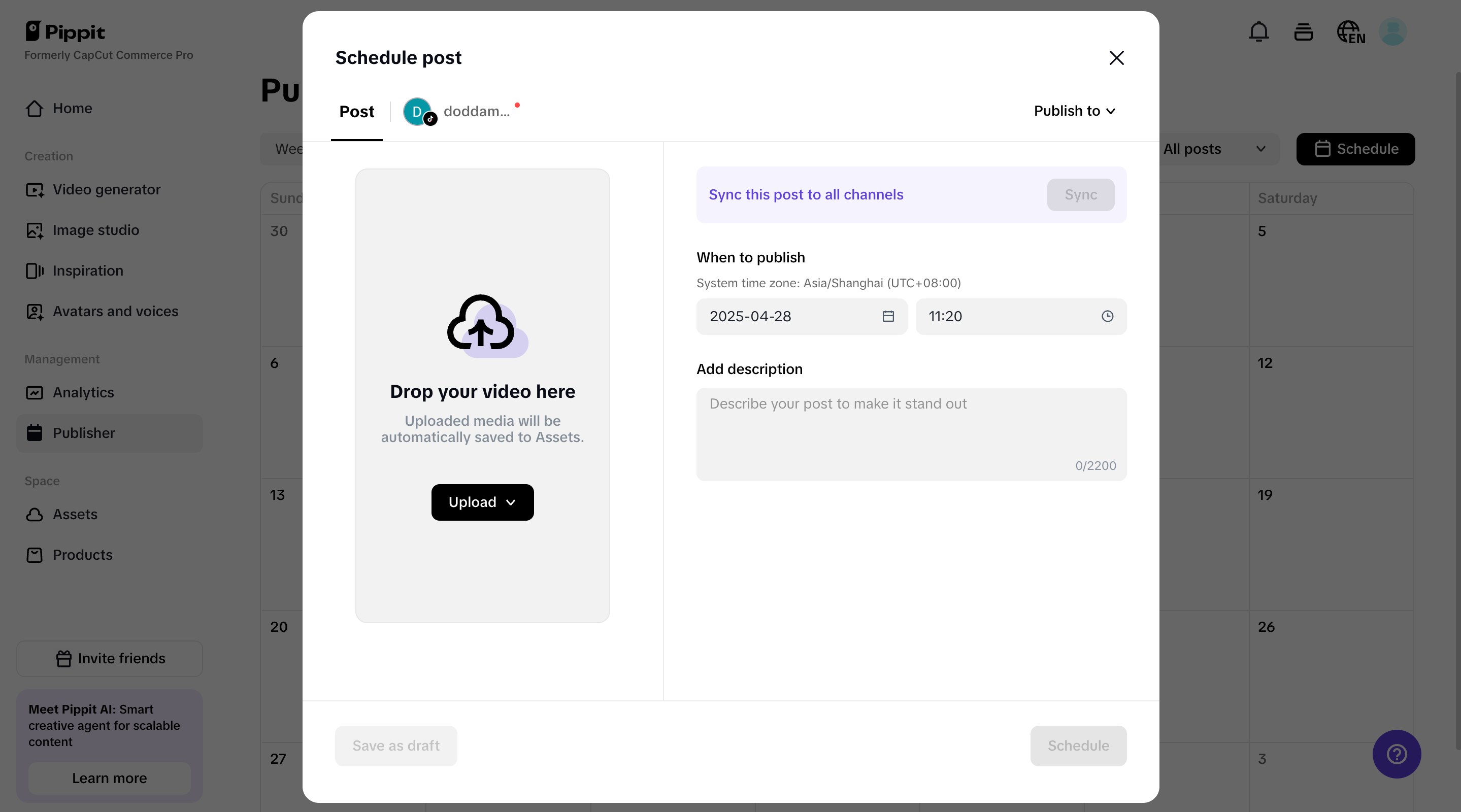 Auto publishing feature