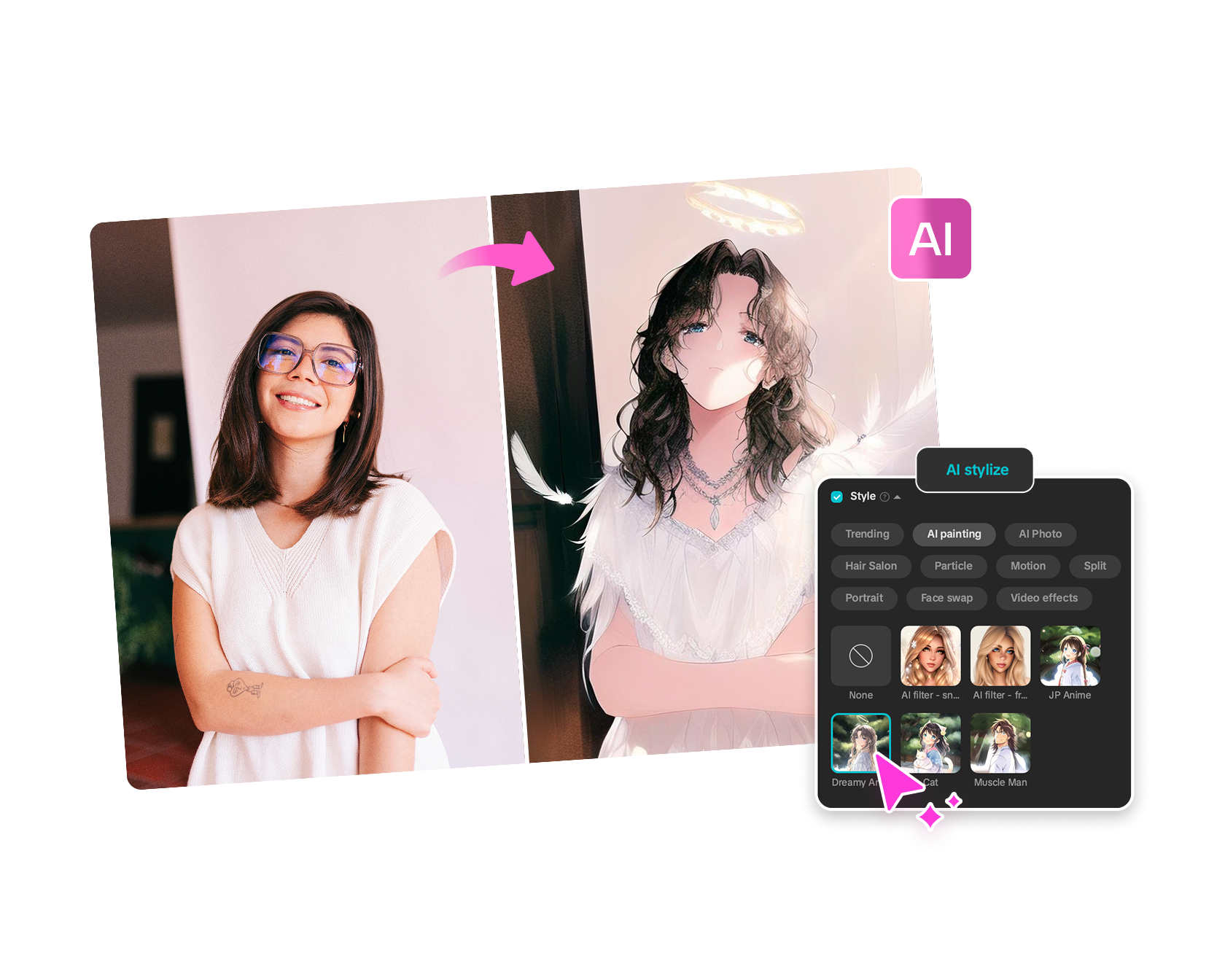 CapCut AI bild-till-bild-generator