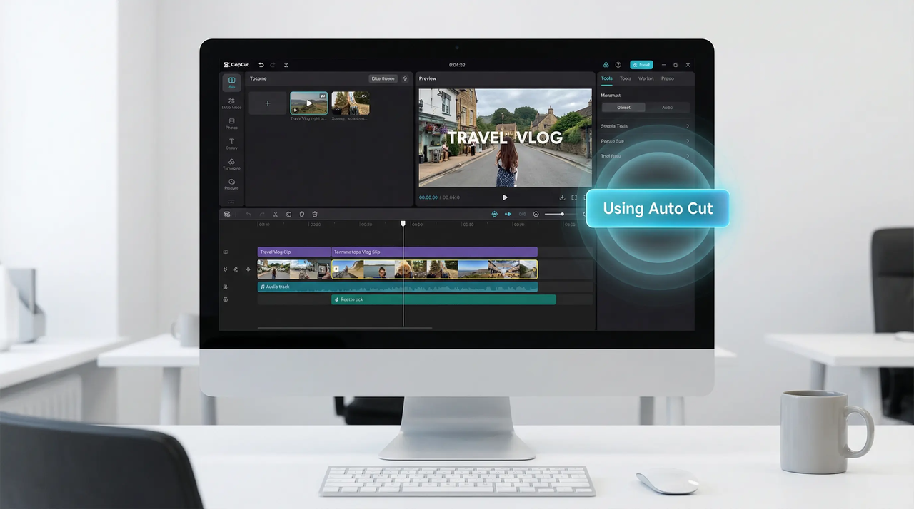 using auto cut in CapCut