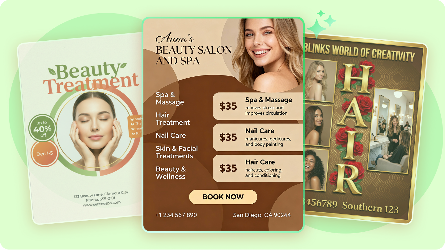 Las 10 mejores ideas de diseño de carteles de salón para impulsar su marca en 2026