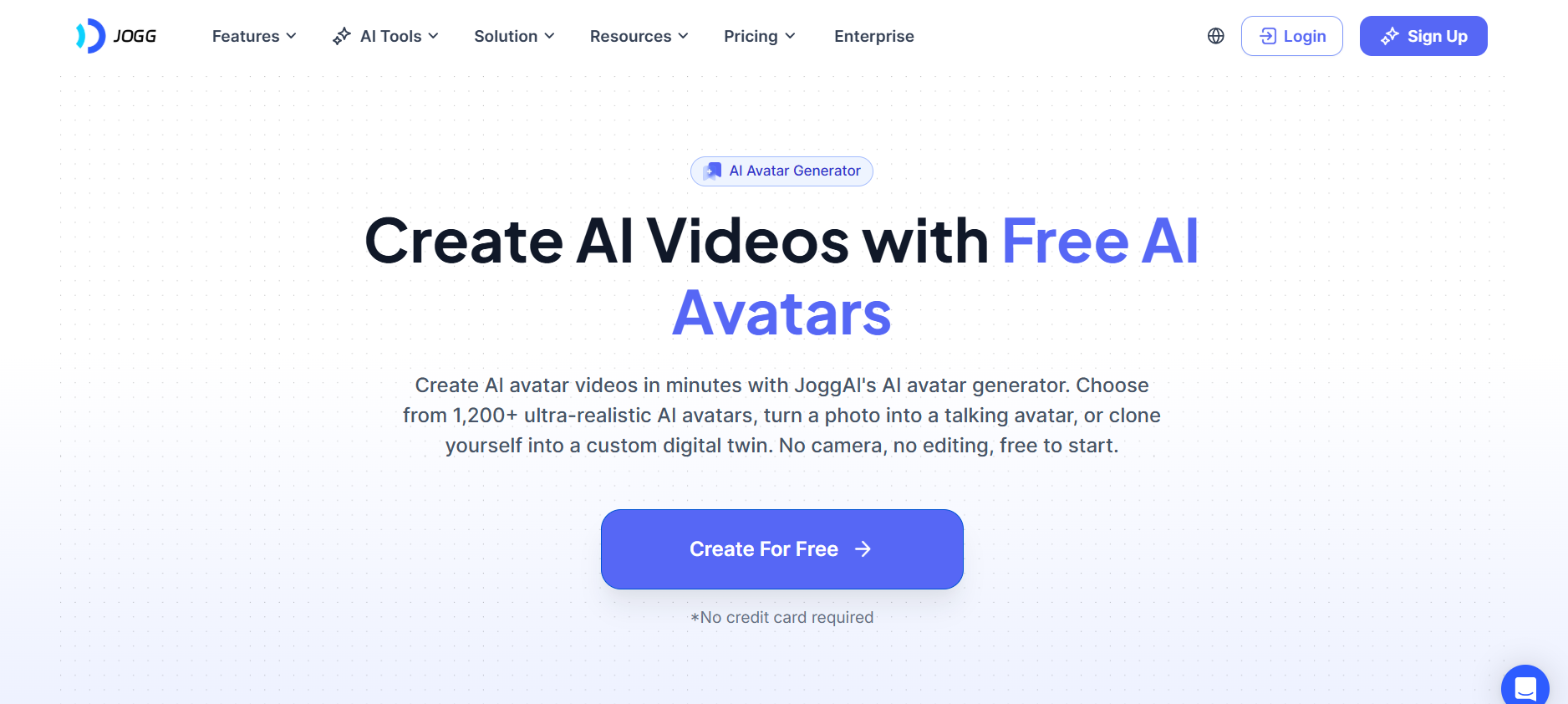 Mga video ng avatar ng Jogg AI