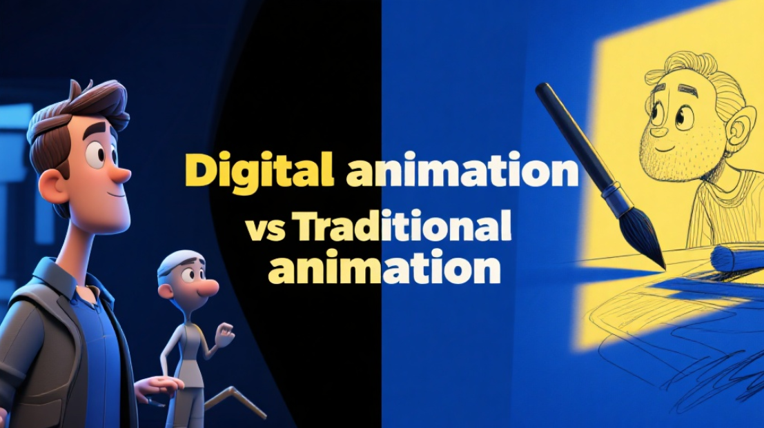 Digital and traditional animation differnce