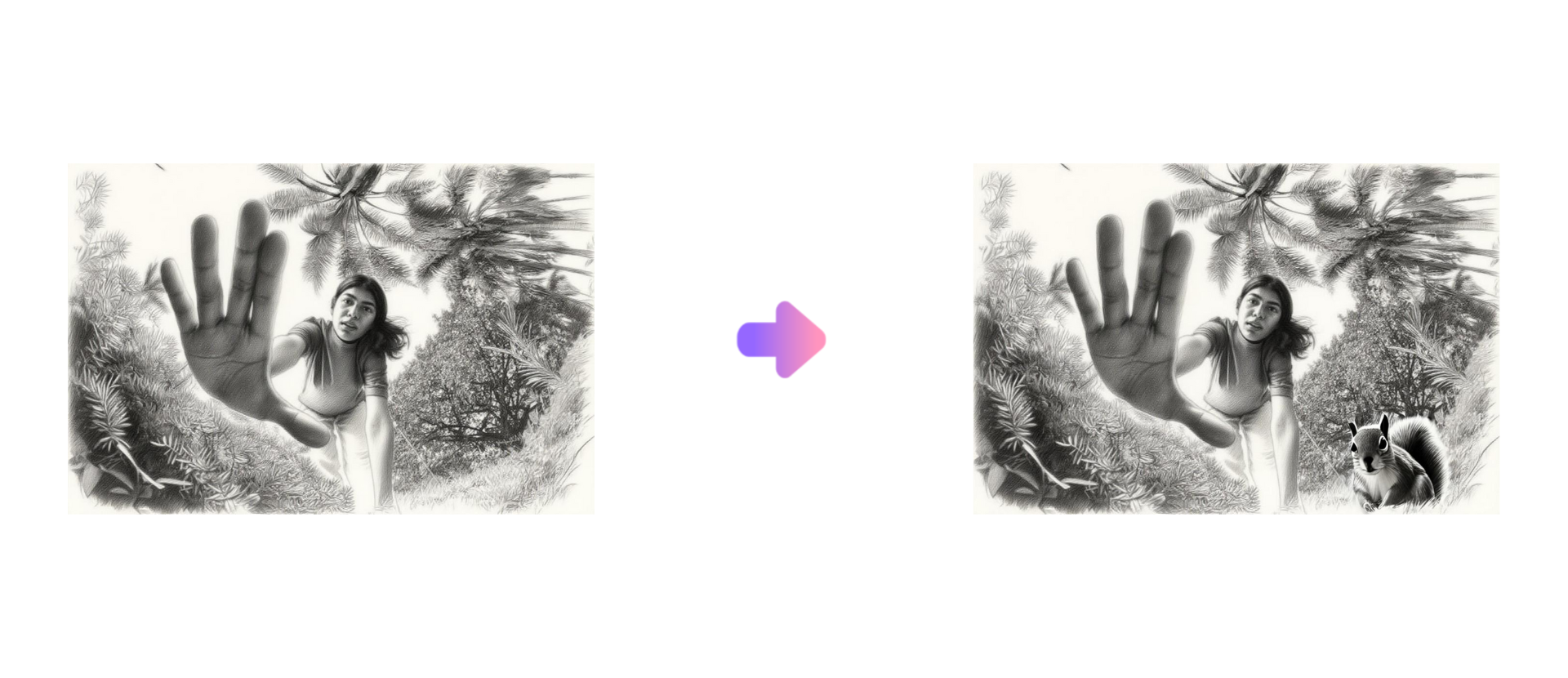 Ein Foto kostenlos in eine Skizze verwandeln