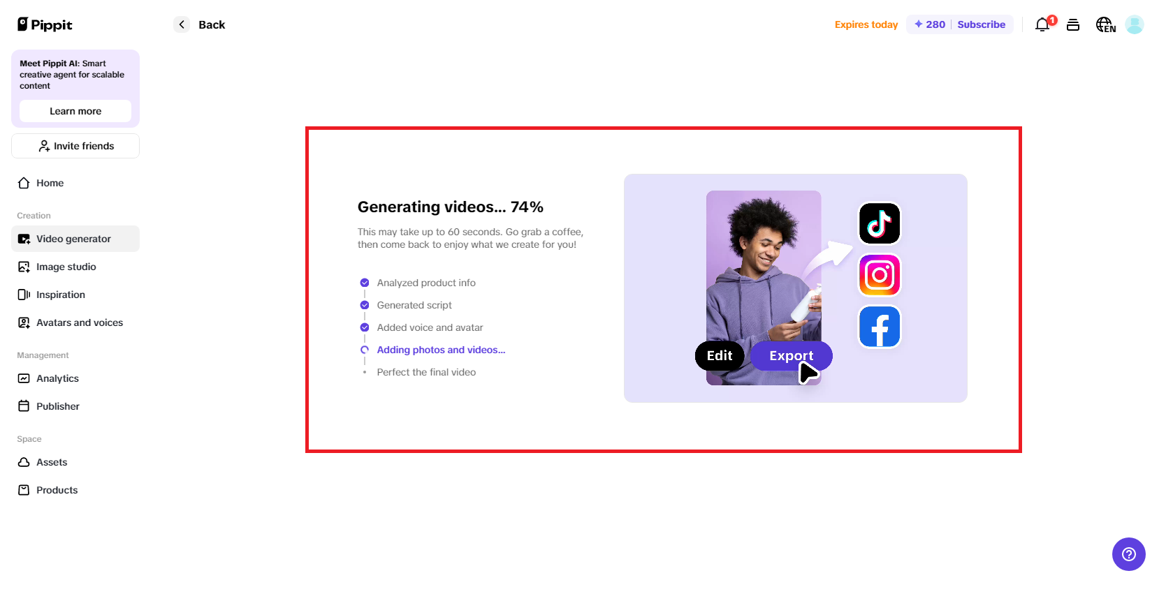 AI-powered video generation