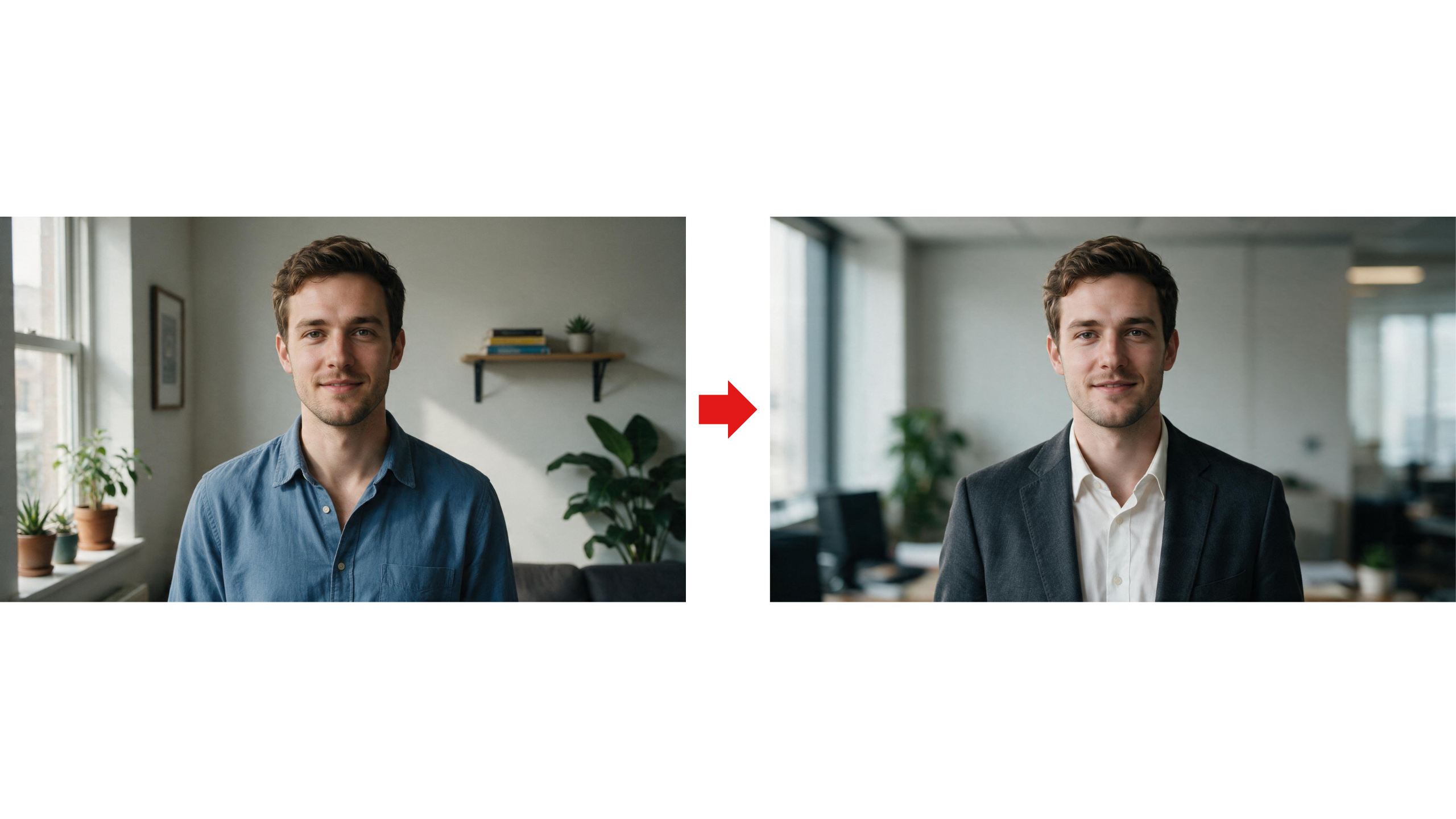 Prompt for a professional headshot edit