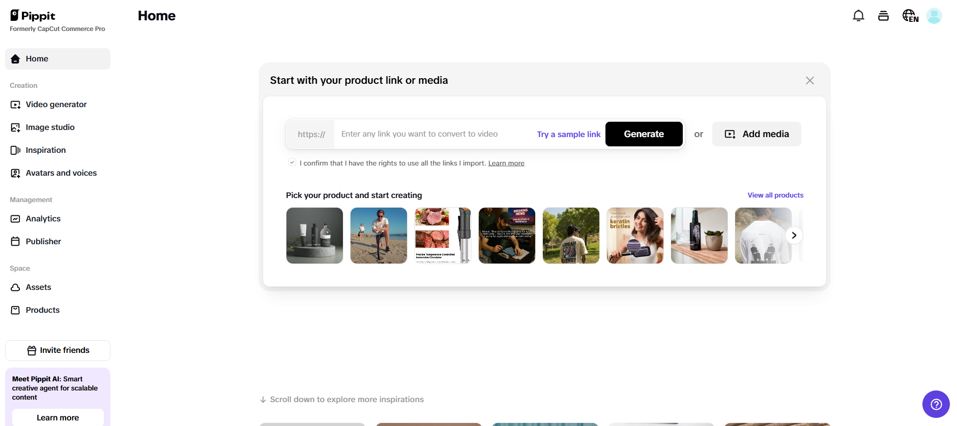 AI-powered video generation