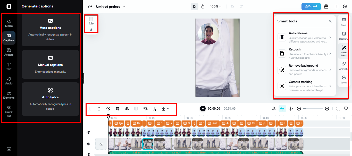 Editor de vídeo avançado