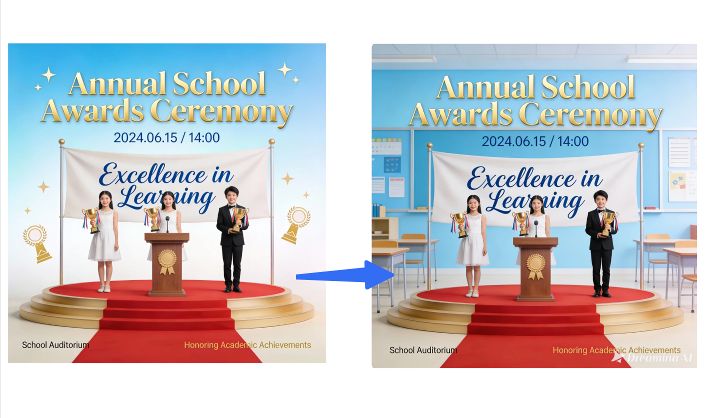 Interactive AI editing on Dreamina