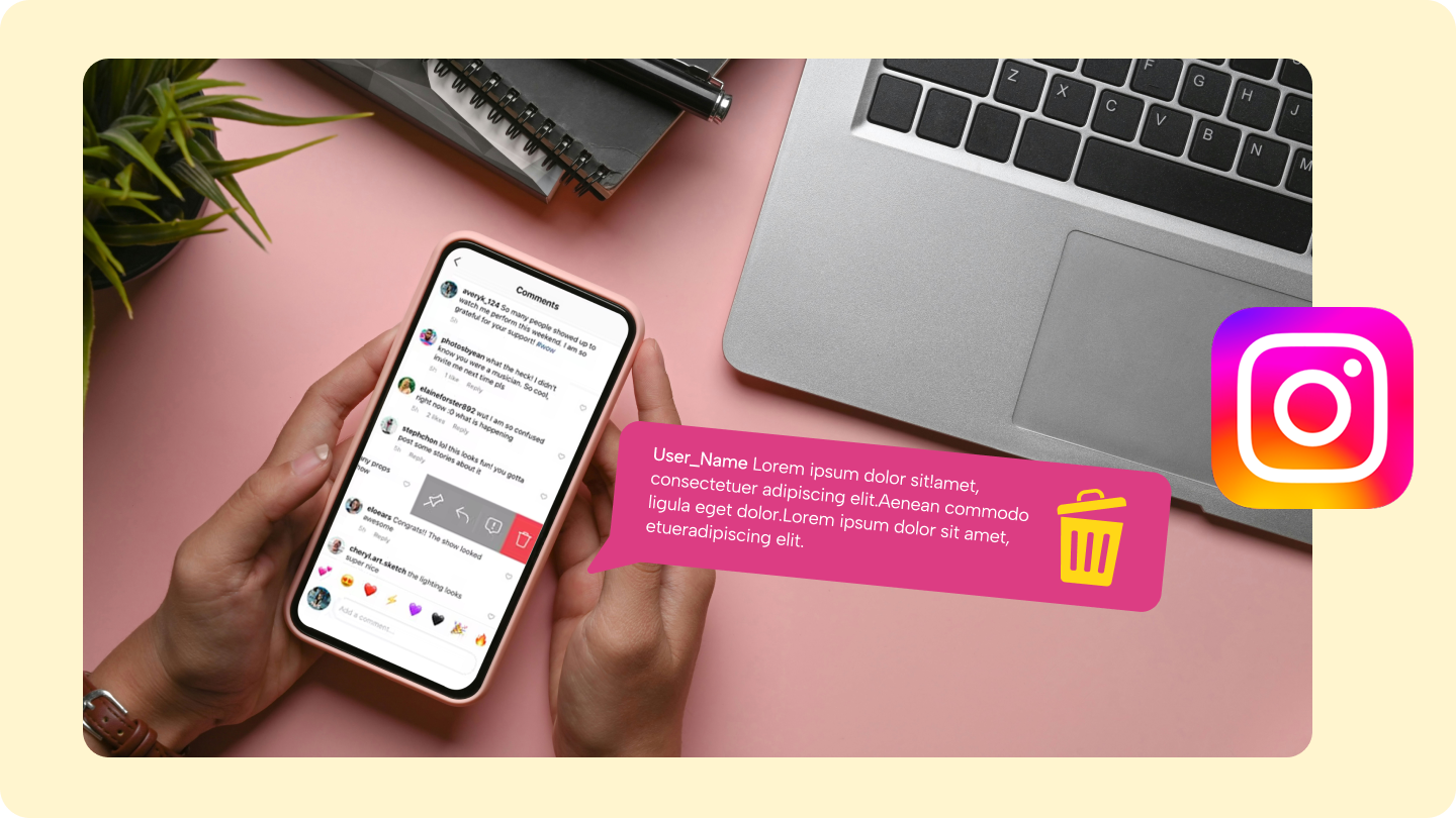 як видалити коментарі з instagram - -