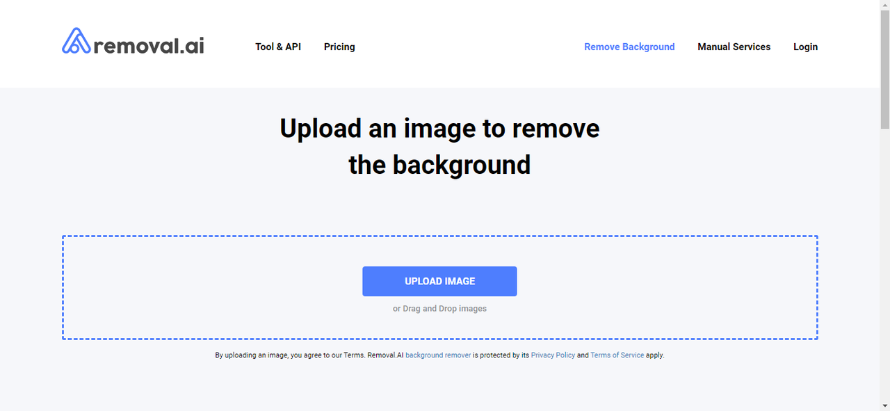 إزالة الخلفية باستخدام Removal.AI
