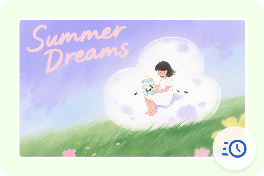 Generate visuals instantly with AI text to design