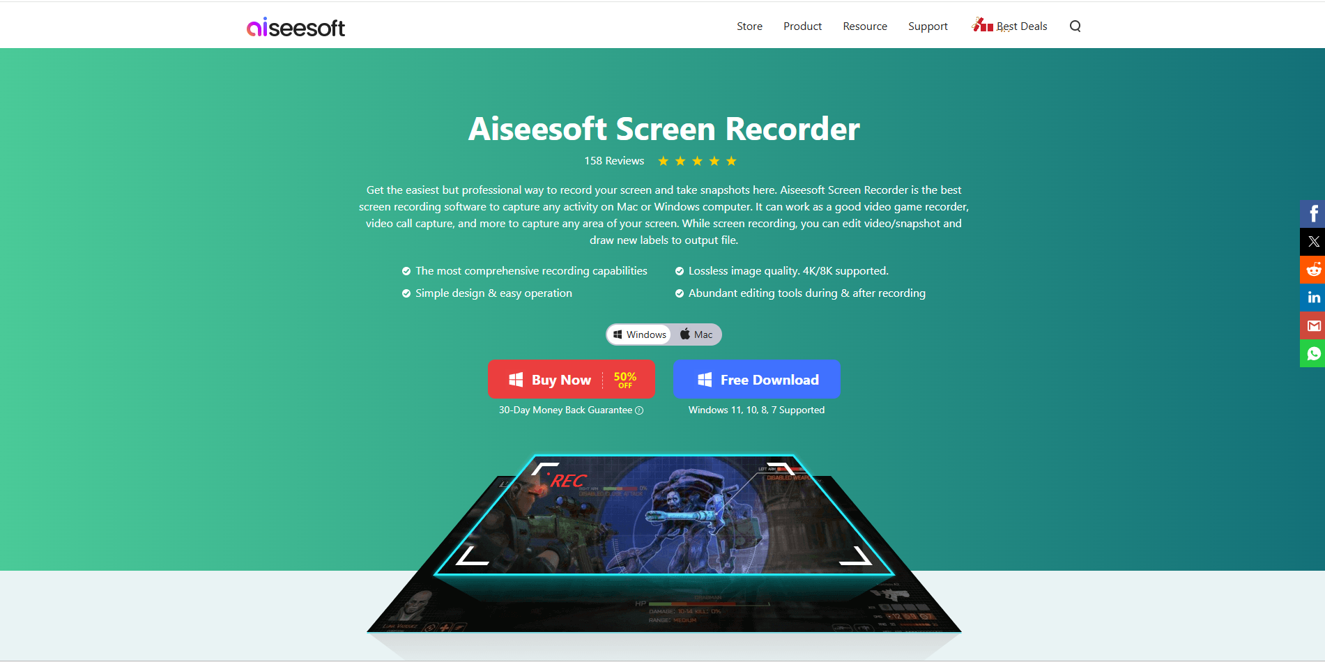 Dina-download ang Aiseesoft Screen Recorder