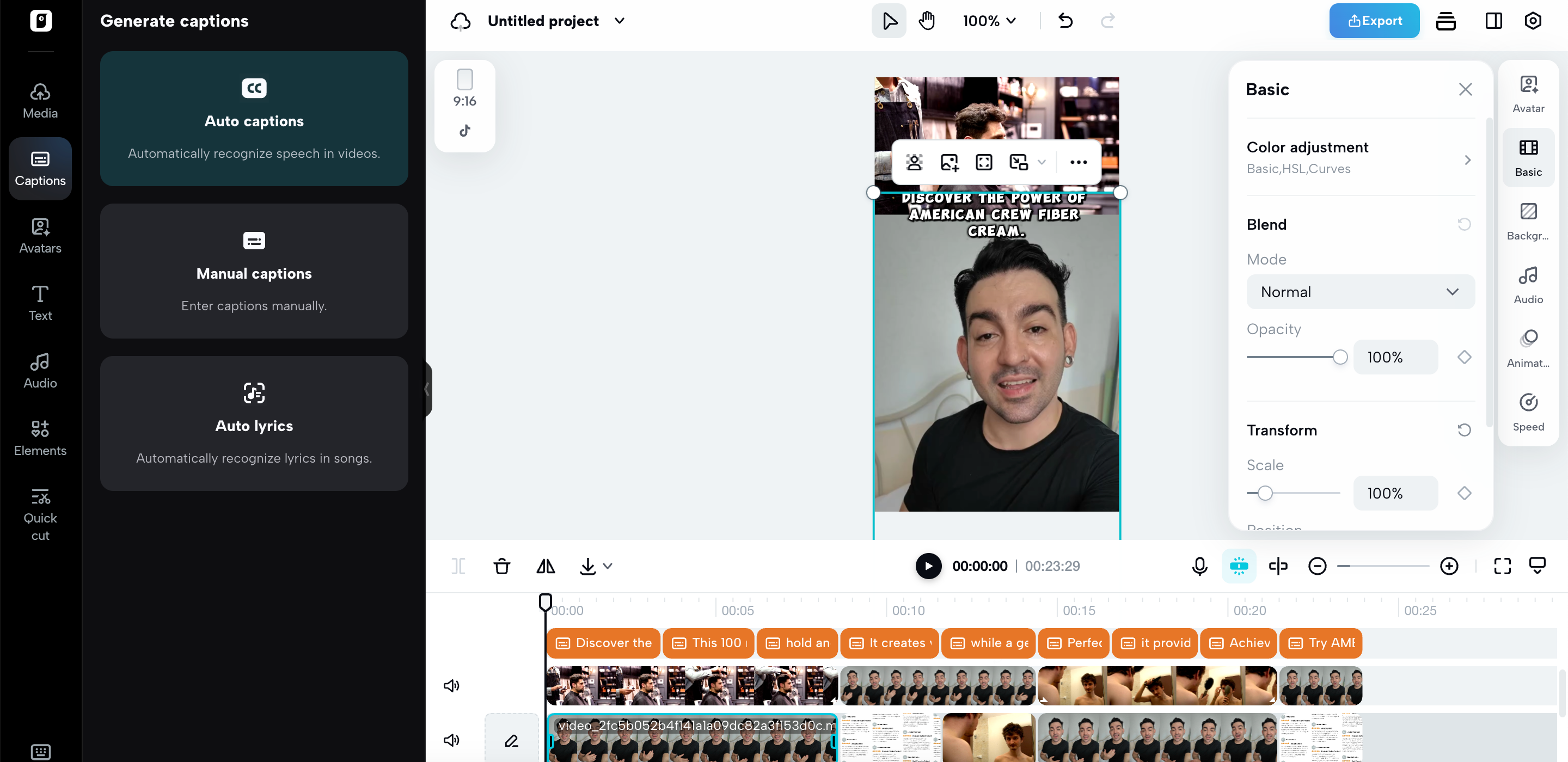 Opções avançadas de edição