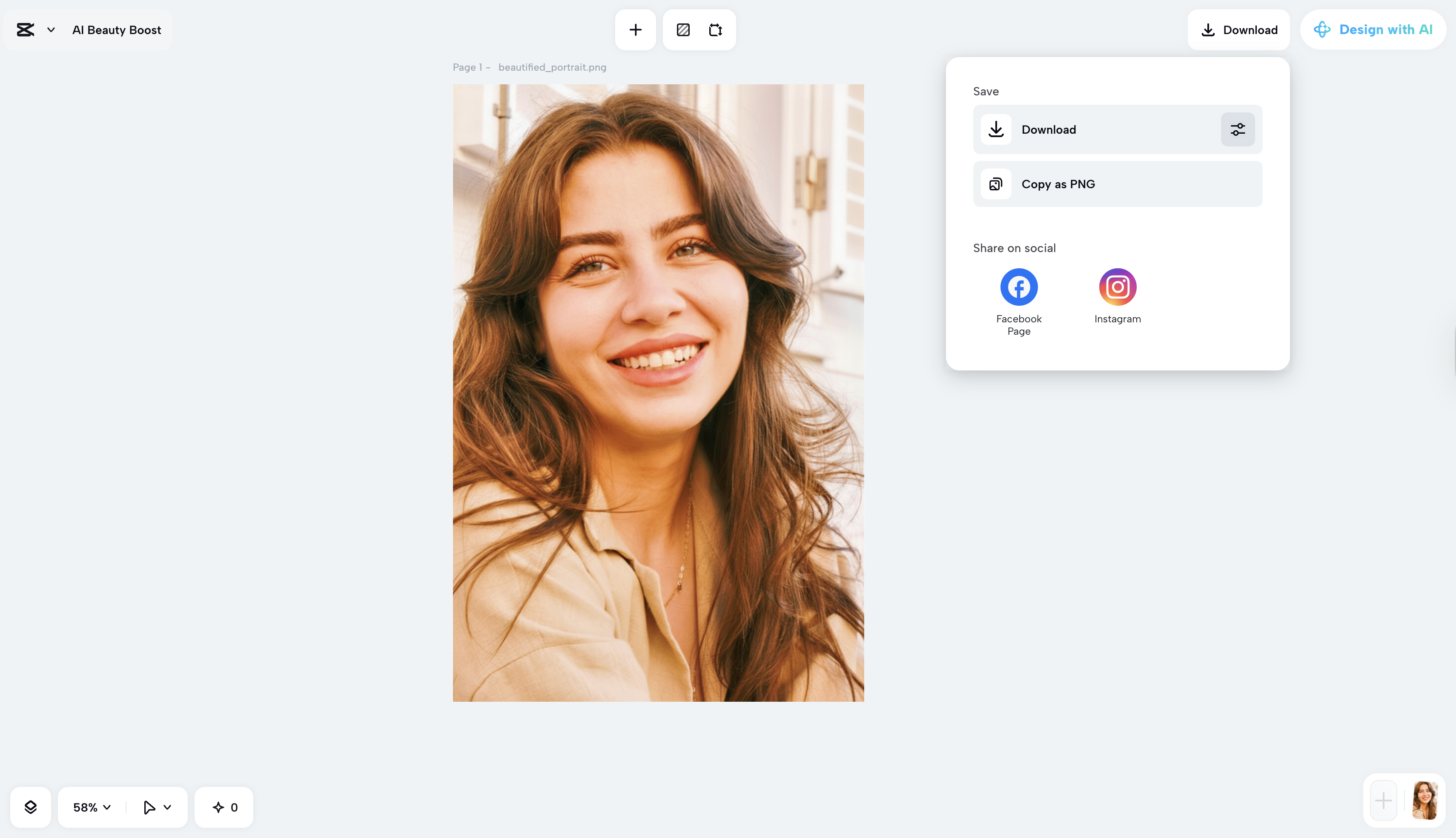 CapCut Web interface