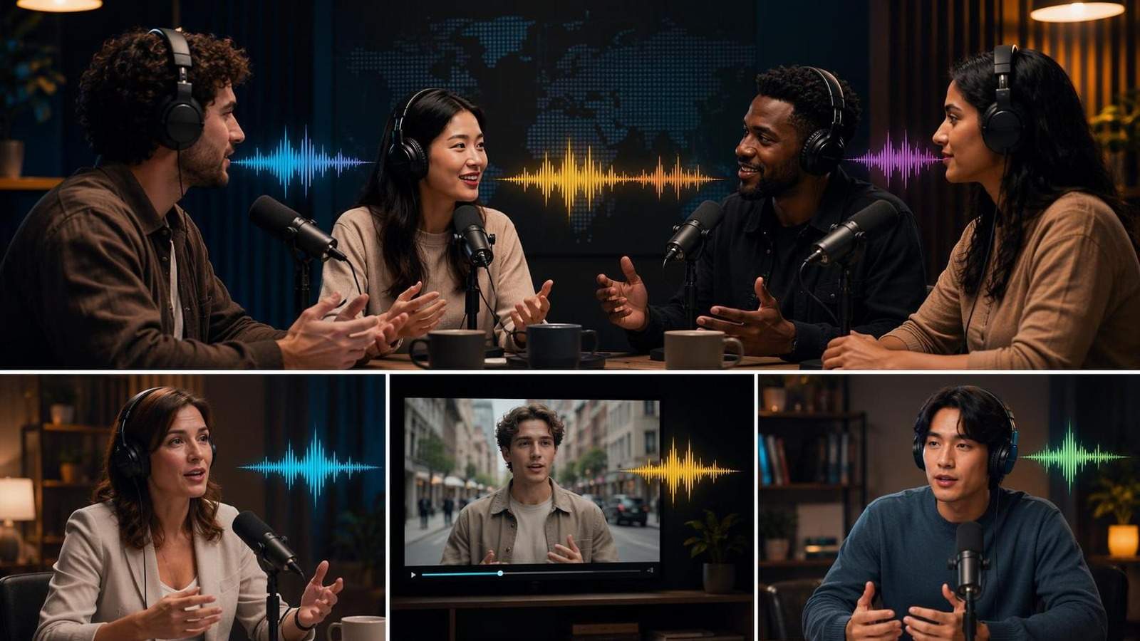 podcast translation lip sync template cover