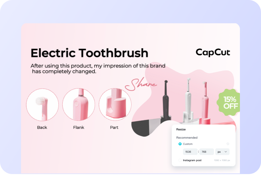Crea comparaciones de productos atractivas.